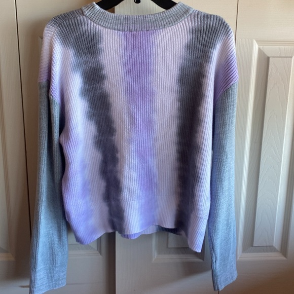 Rails NWT Karis Cashmere & Cotton Pullover Tie-Dyed Rib Knit Sweater - Picture 6 of 16